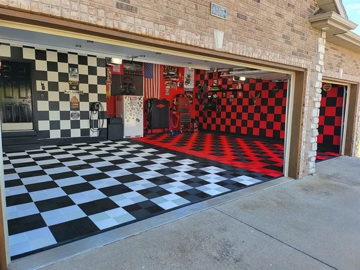 Pp Interlocking Plastic Garage Flooring