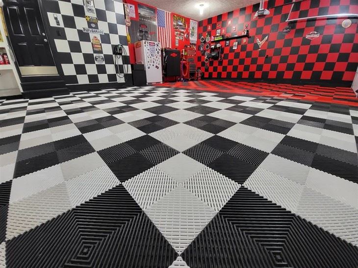Pp Interlocking Plastic Garage Flooring